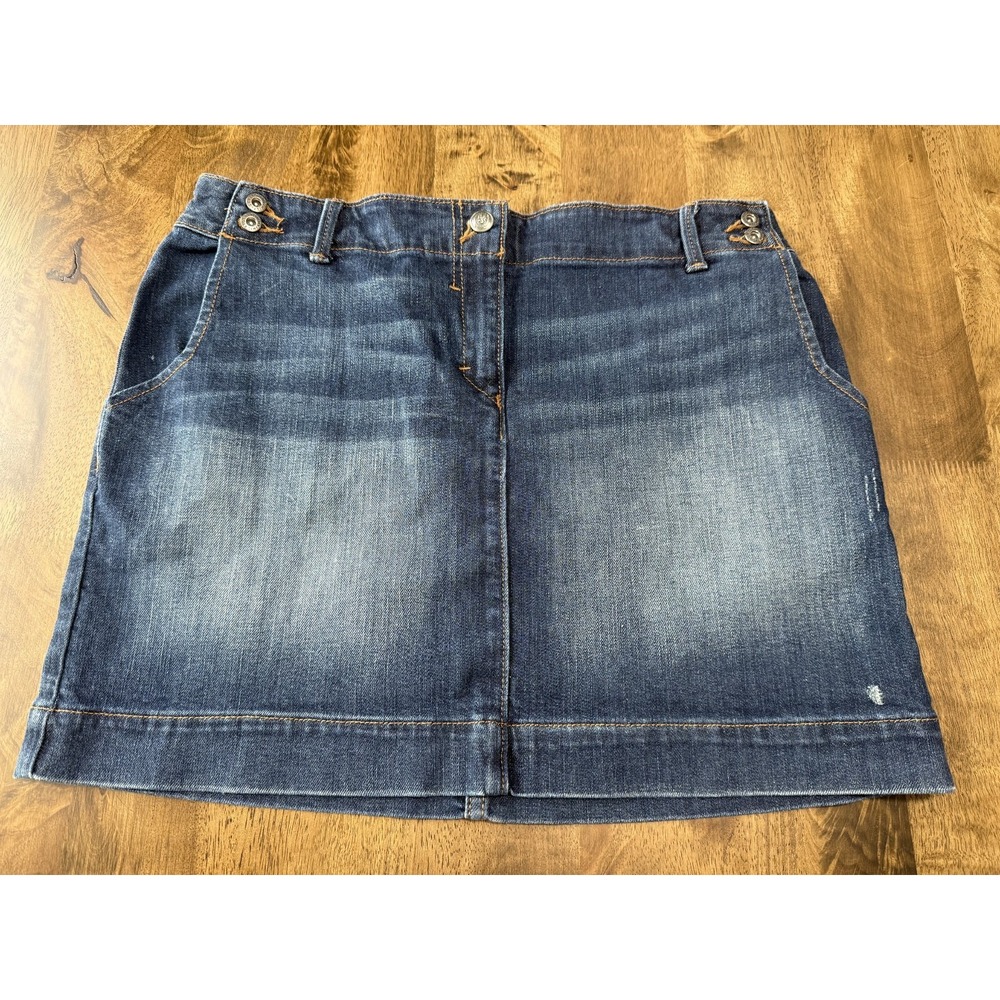 EUC Womens Tommy Hilfiger denim jean skirt vintage stretch vintage size 10